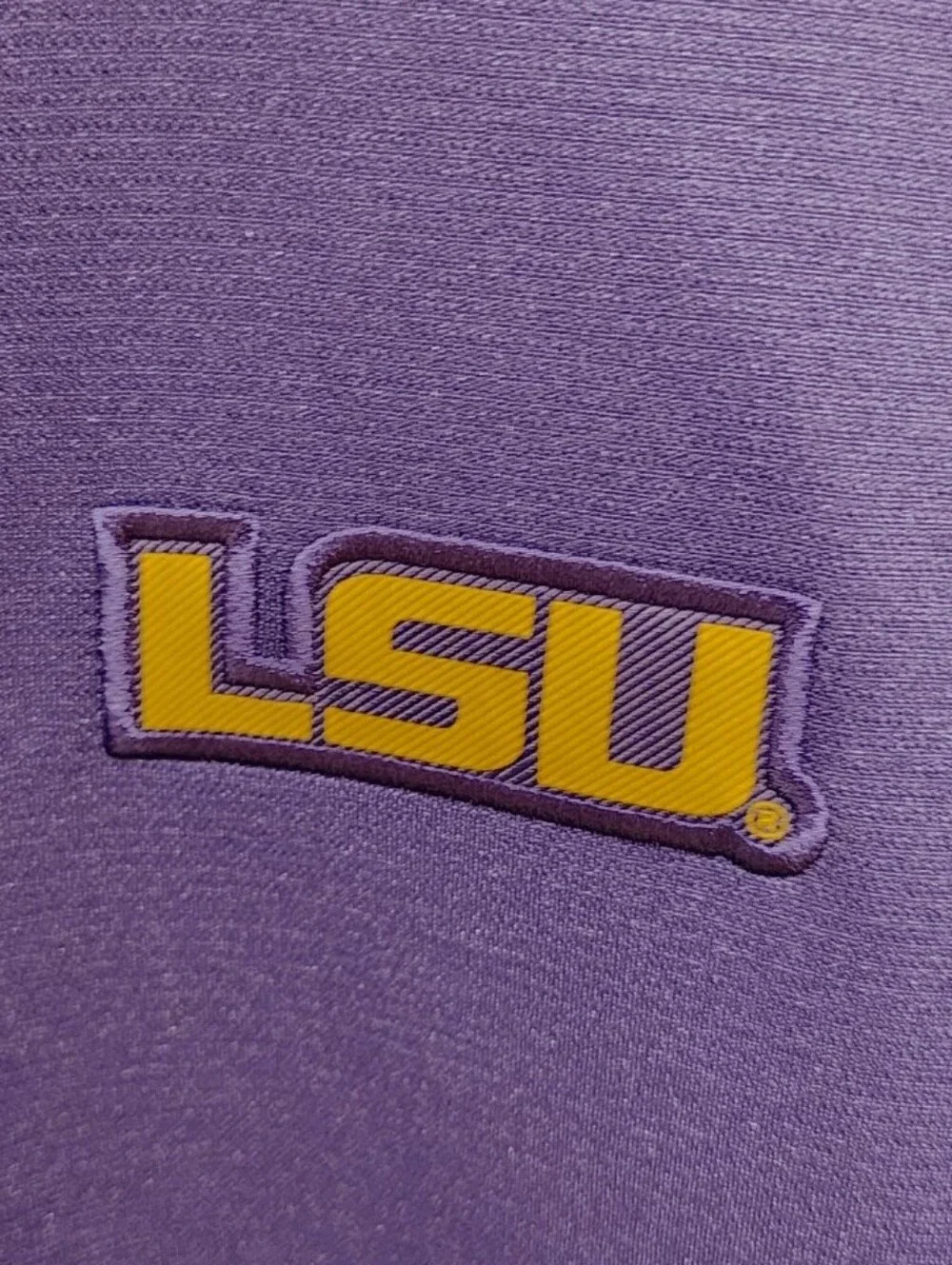 LSU Nike 1/4 Zip Pullover Shirt Men's Size XL Long Sleeve On Field